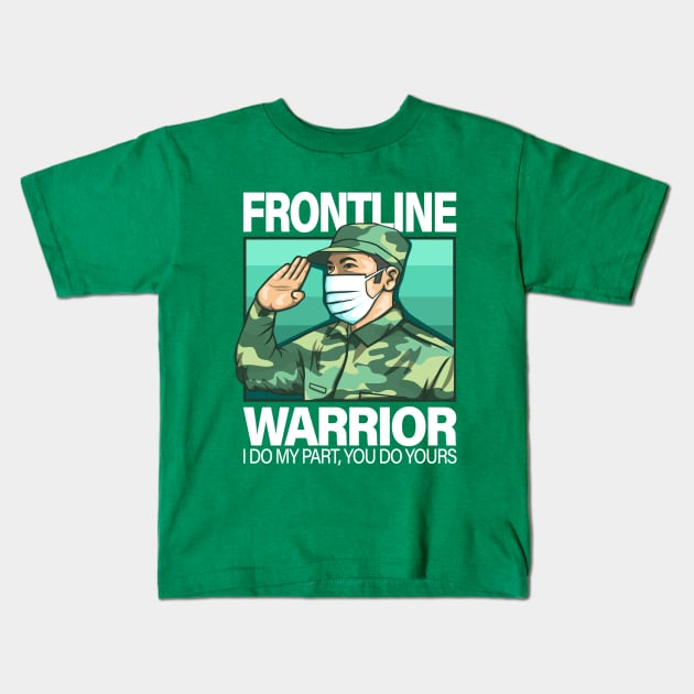 Frontliners (military soldier) Kids T-Shirt by RCM Graphix